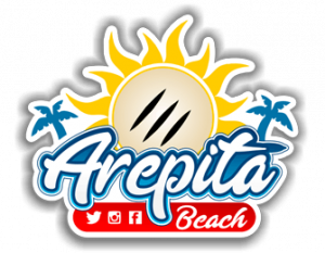 logo arepita beach